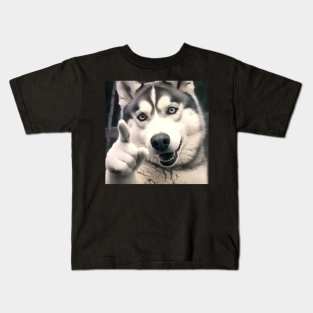 HUSKY APPROVED - Husky Thumbs Up Kids T-Shirt